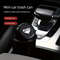 Round Car Trash Can With Lid Car Garbage Box Spill Proof Door Organizer With Cup Holder 2