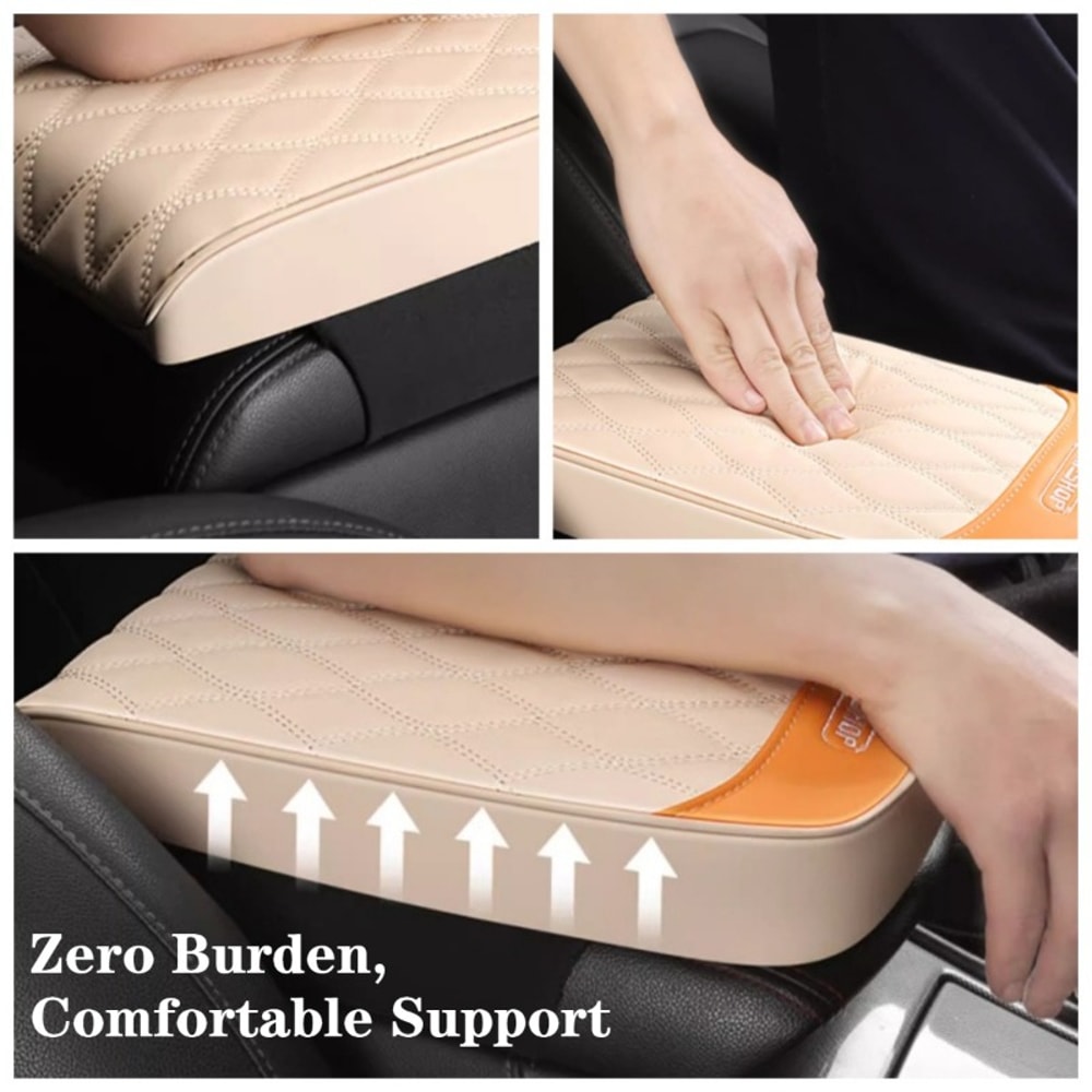 Universal Car Armrest Cover Leather Elbow Rest Pad Personalized Heightening Cushion Interior Car De 1