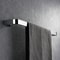 Luxury Brass Towel Holder, Wall Mount Single Rack, Chrome Bathroom Accessories