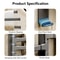 Space Saving Rotatable Towel Rack Wall Mounted Aluminum Towel Holder For Kitchen And Bathroom 3
