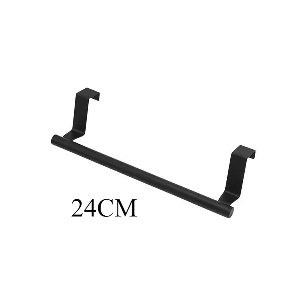 Over the Door Towel Rack, Stainless Steel Towel Bar, No Drill Storage Organizer for Bathroom and Kitchen Cabinet Door