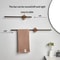 Space Saving Wood Towel Rack, Wall Hanging Bath Towel Holder, Aluminum Bathroom Shelf and Kitchen Storage Rack