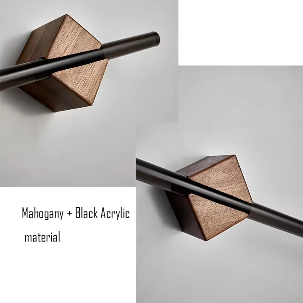 Space Saving Wood Towel Rack, Wall Hanging Bath Towel Holder, Aluminum Bathroom Shelf and Kitchen Storage Rack