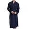 Men's Satin Kimono Robe, Luxury Print Gold Bathrobe, Plus Size Silk Dressing Gown, Geometric Lounge Sleepwear