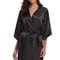 Luxury Silk Kimono Robe, Women's Satin Bathrobe, Navy Blue Bridesmaid Robe, Sexy Dressing Gown