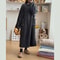 Winter Nightgown For Women Long Sleeve Flannel Sleepwear Loose Fit Nightdress With Pockets Thickene 2