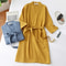 Lightweight Waffle Bathrobe, Cotton Terry Robe for Women and Men, Spring Summer Spa Robe, Long Sleeve Hotel Style Bath
