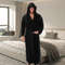 Mens Hooded Bathrobe Soft Fluffy Robe Long Quick Dry Sleepwear Home Gown 0