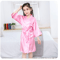 Girls Satin Kimono Robe, Pink Bathrobes for Girls Nightwear, Kids Sleepwear for Summer, Wedding and Spa Party Dress