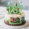 Pixel Theme Birthday Candles Green My World Cake Toppers Video Game Party Decoration Digital Number 0