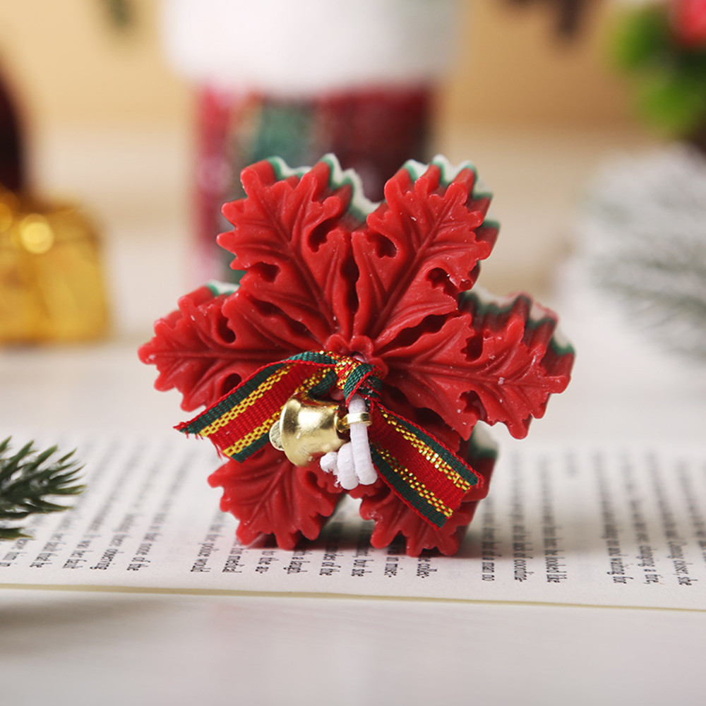 Christmas Soy Wax Candle Snowflake Aroma Candle Set Festive Fragrance Decoration Holiday Companion  0