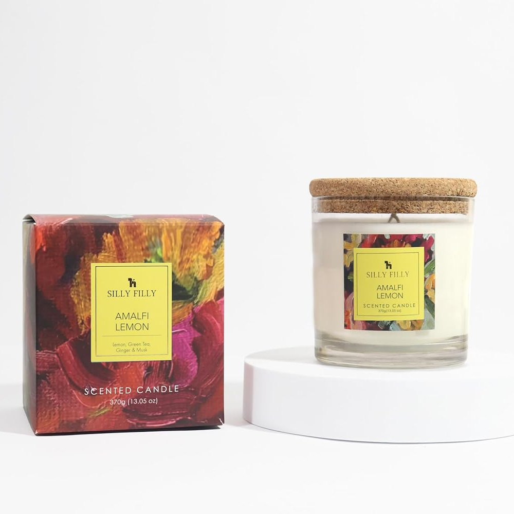 Mildly Scented Glass Jar Candle, One Wick, Ideal for Home, Celebrations, and Gifting