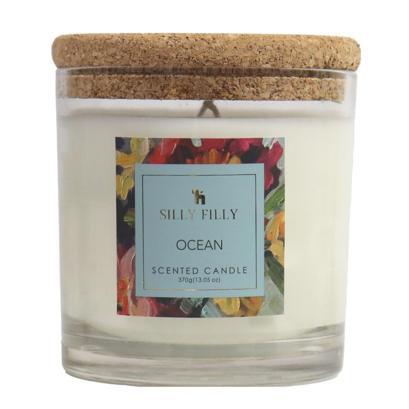 Mildly Scented Glass Jar Candle, One Wick, Ideal for Home, Celebrations, and Gifting