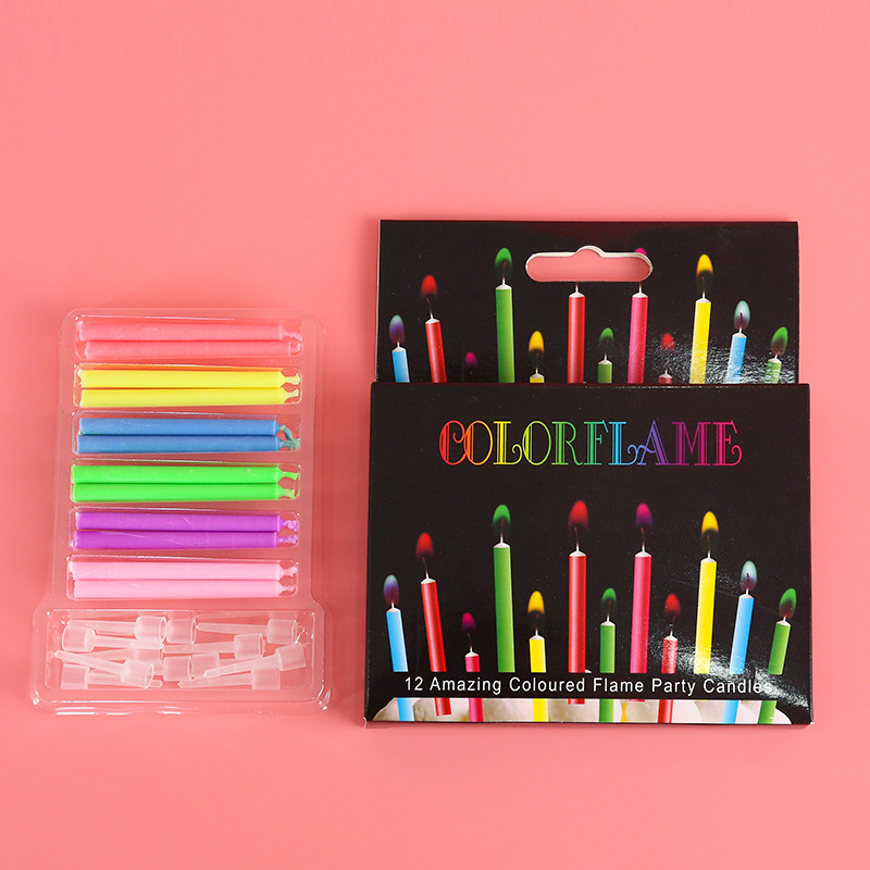 Creative Colorful Flame Candles, Birthday Candles, Party Festival Atmosphere Props