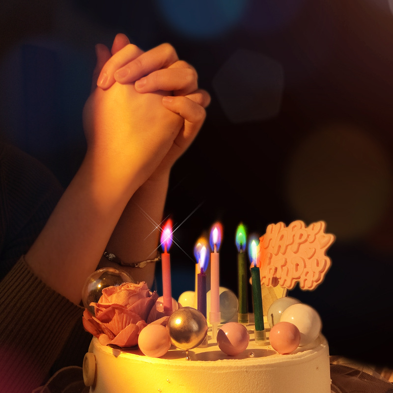 Creative Colorful Flame Candles, Birthday Candles, Party Festival Atmosphere Props