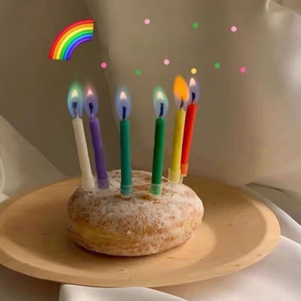 Creative Colorful Flame Candles, Birthday Candles, Party Festival Atmosphere Props