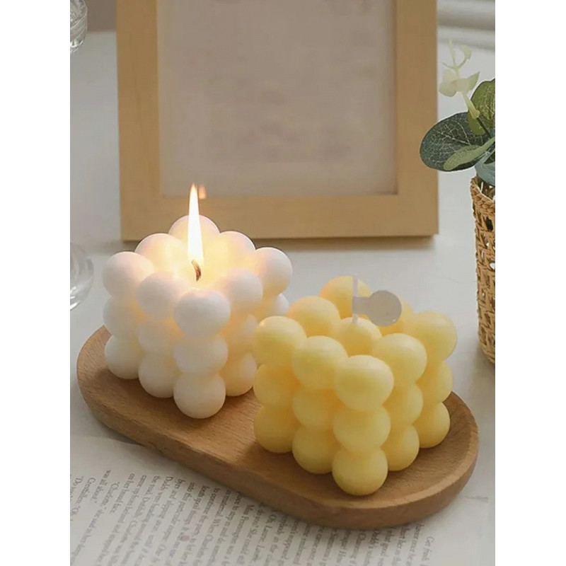 Creative Ball Shaped Soy Wax Candle Magic Cube Aromatherapy Gift Handmade Wedding Favor High End De 3