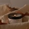 Classic Home Decorative Candles Black Tin Can With Lid Scented Aromatic Candles With Wooden Wick An 1