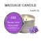 Rose Scented Massage Oil Candle, Aromatherapy Body Oil for Pure Relaxation, Home Spa Gift Set