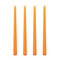 Long Burning Taper Candles, 4 Pack, Dripless Smokeless Unscented, for Home Interior and Valentine's Decor
