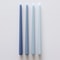 Long Burning Taper Candles, 4 Pack, Dripless Smokeless Unscented, for Home Interior and Valentine's Decor