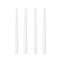 Long Burning Taper Candles, 4 Pack, Dripless Smokeless Unscented, for Home Interior and Valentine's Decor