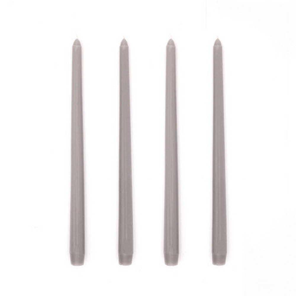 Long Burning Taper Candles, 4 Pack, Dripless Smokeless Unscented, for Home Interior and Valentine's Decor