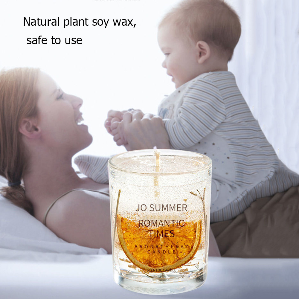 Aromatherapy Scented Candle Smokeless Soybean Wax Candle Gift For Wedding Birthday Christmas Home D 4