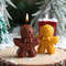 Christmas Gingerbread Man Candle, A Festive Scented Candle for Home Decor, Aromatherapy Holiday Gift, Cute Table Decor