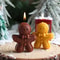 Christmas Gingerbread Man Candle, A Festive Scented Candle for Home Decor, Aromatherapy Holiday Gift, Cute Table Decor