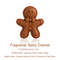 Christmas Gingerbread Man Candle, A Festive Scented Candle for Home Decor, Aromatherapy Holiday Gift, Cute Table Decor