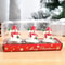 Christmas Candles Set Table Decorations With Santa Claus Snowman Xmas Tree And Pine Cones For Party 5