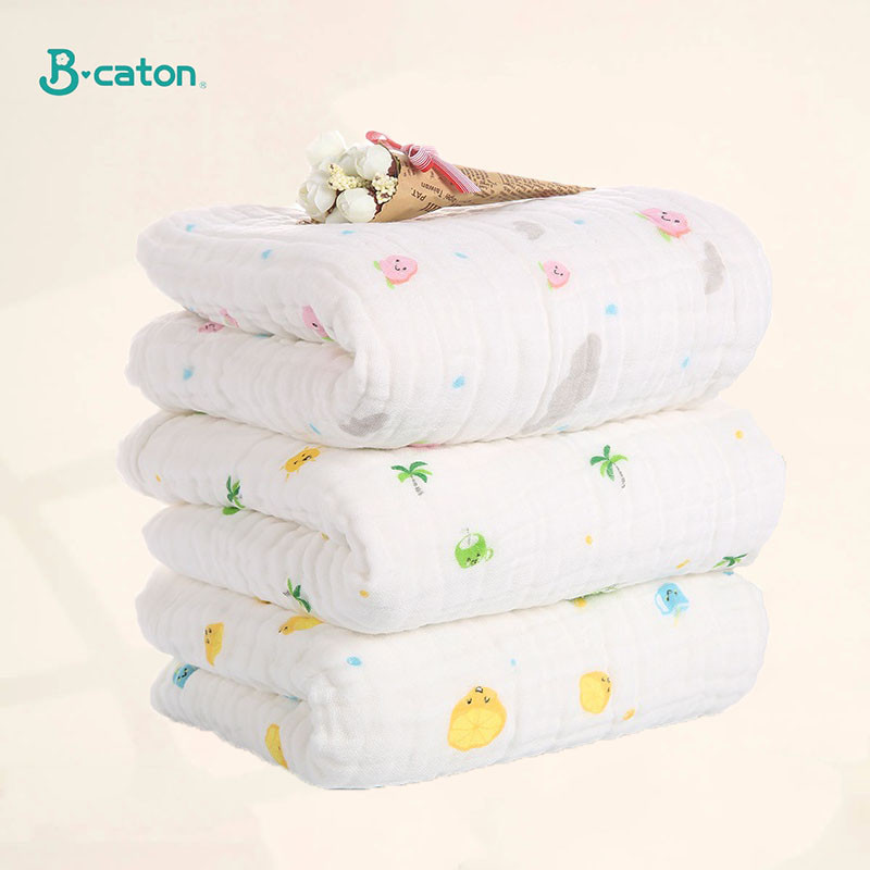 Gauze Baby Bath Towel, Cotton, Newborn Swaddle, Hooded Bathrobe, and Washcloth Set for Infants, Boys, and Girls