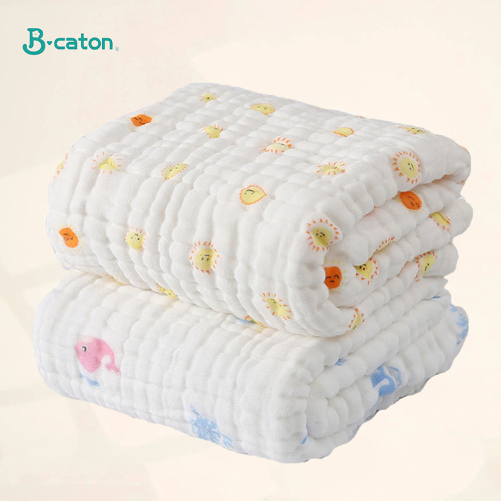 Gauze Baby Bath Towel, Cotton, Newborn Swaddle, Hooded Bathrobe, and Washcloth Set for Infants, Boys, and Girls