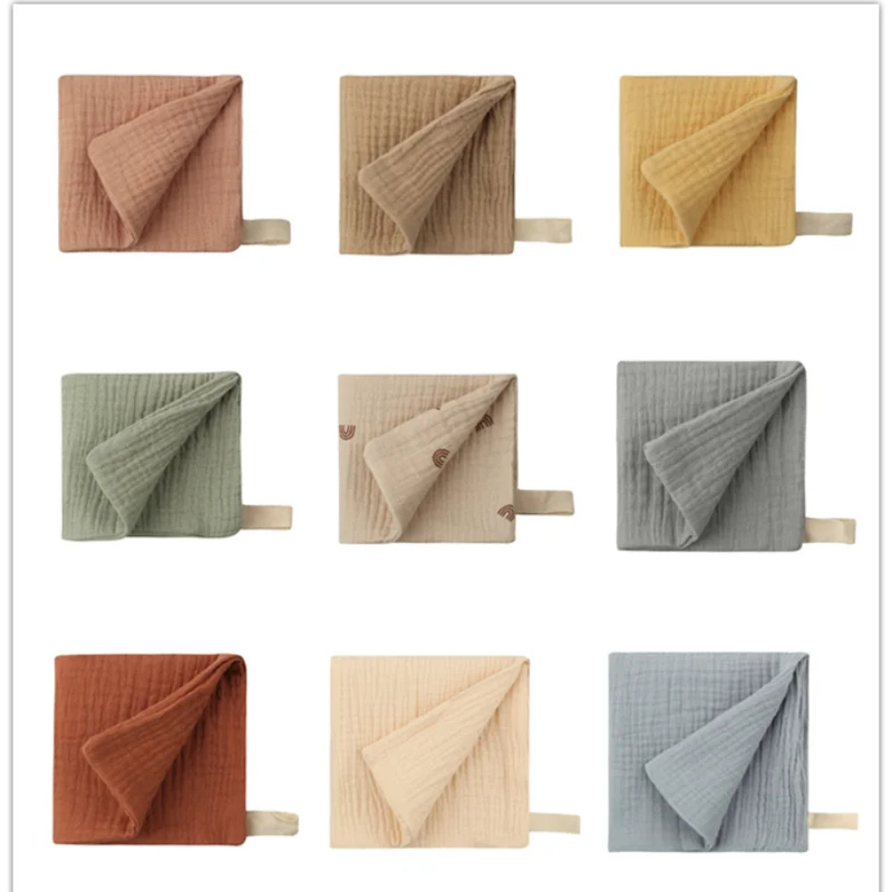 Soft Cotton Gauze Baby Washcloth, Muslin Squares for Newborn, Infant Hand Bath and Shower Face Towels, New Born Items