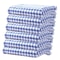 Quick Drying Absorbent Hand Towels Cotton Yarn Kitchen Dishcloths Set Checkered Decorative Towels F 5