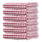 Quick Drying Absorbent Hand Towels Cotton Yarn Kitchen Dishcloths Set Checkered Decorative Towels F 7