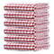 Quick Drying Absorbent Hand Towels Cotton Yarn Kitchen Dishcloths Set Checkered Decorative Towels F 7