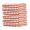 Quick Drying Absorbent Hand Towels Cotton Yarn Kitchen Dishcloths Set Checkered Decorative Towels F 10
