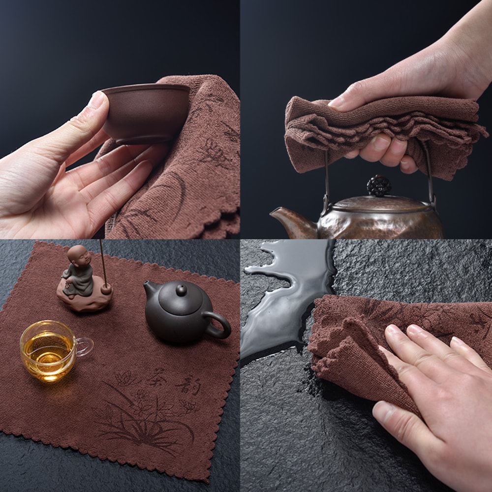 Portable Kitchen Tea Towel, Absorbent Coffee Towel, Dry Handkerchief for Tourist Hotels