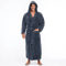 Mens Hooded Bathrobe Soft Fluffy Robe Long Quick Dry Sleepwear Home Gown 5