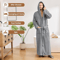 Men's Hooded Bathrobe, Soft Fluffy Robe, Long Quick Dry Sleepwear, Home Gown