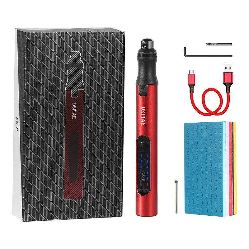 DSPIAE ESP Sander Pen With Sponge SandingRound PreCut Abrasive Sandpaper For Portable Electric Shar 7