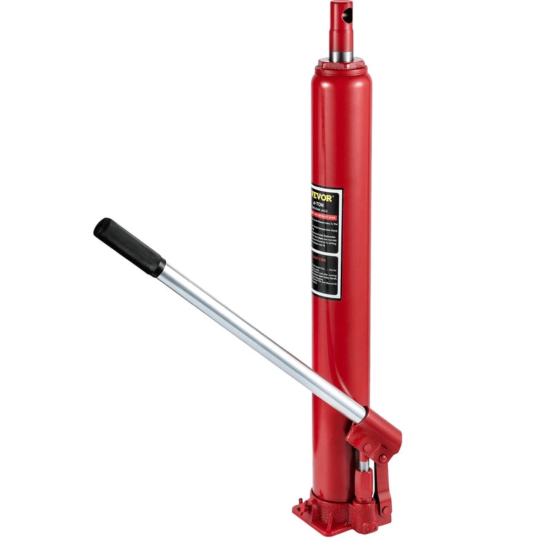4 Ton Hydraulic Long Ram Jack Manual Engine Hoist Lift With Flat Base 1