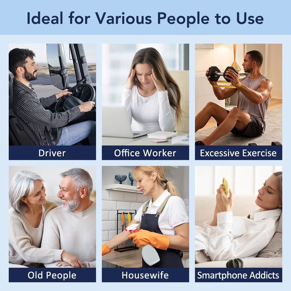 Professional TENS Muscle Stimulator Electrotherapy Massager For Full Body Pain Relief Recovery 5