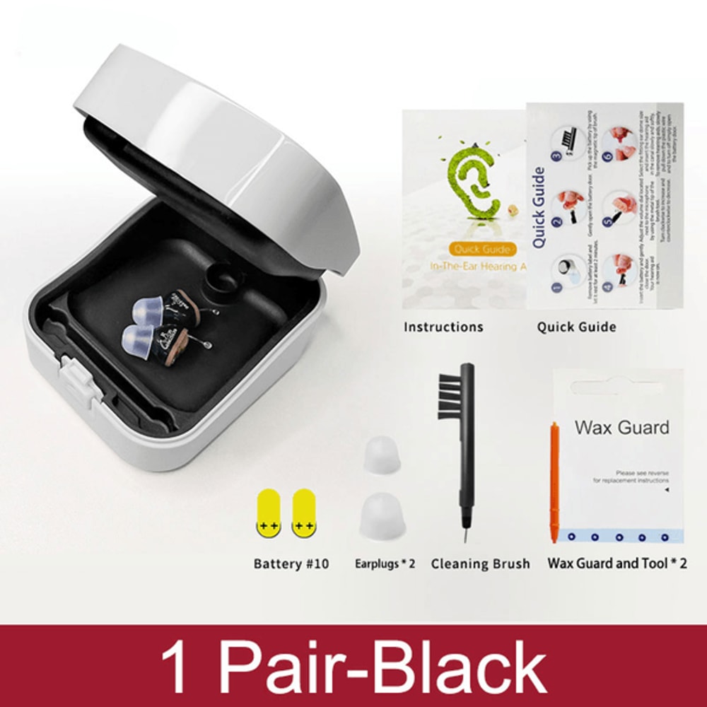Invisible Wireless Hearing Aid Adjustable Mini CIC Sound Amplifier For Adults Elderly LeftRight Ea 8