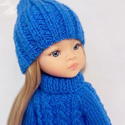 Clothes set for Paola Reina doll 32-34 cm (13 inches) Royal Blue