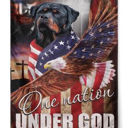 rottie one nation under god flag garden house flag