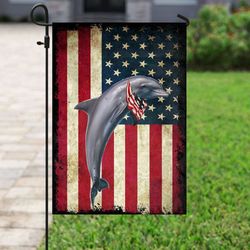 dolphin independence day us flag garden house flag