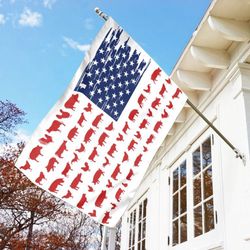 farmer happy independence day us flag garden house flag